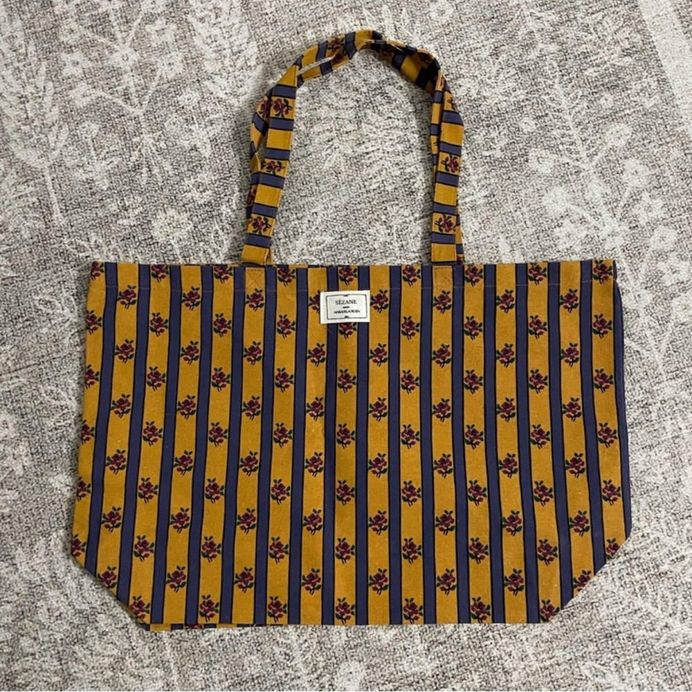 Sezane Printed Tote Bag